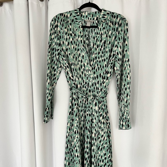 H&M Dresses Hm Green Dress Brand New Green Color In Size L Poshmark